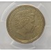 AUSTRALIA 2000 . ONE 1 DOLLAR COIN . ERROR . MULE . STRUCK ON TEN 10 CENTS